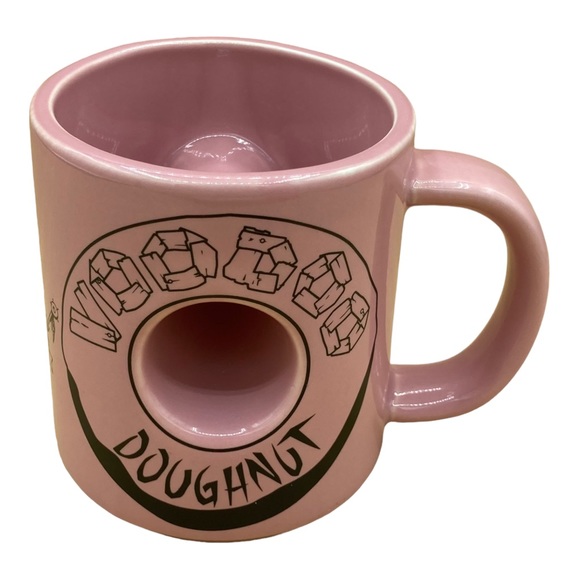 Voodoo Doughnut Donut Pink Coffee Mug The Magic Is In The Hole 4” #2 - Picture 11 of 11